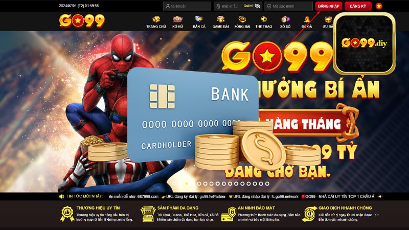 Tổng hợp những cách nạp tiền nhà cái Go99